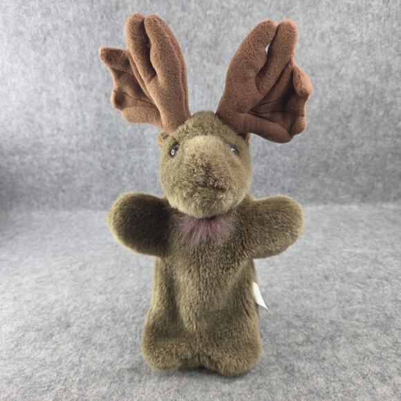 Alma's Designs Hand Puppet Lot Pink Pig Brown Moose Pretend Play Golf Club Cover - Picture 9 of 15